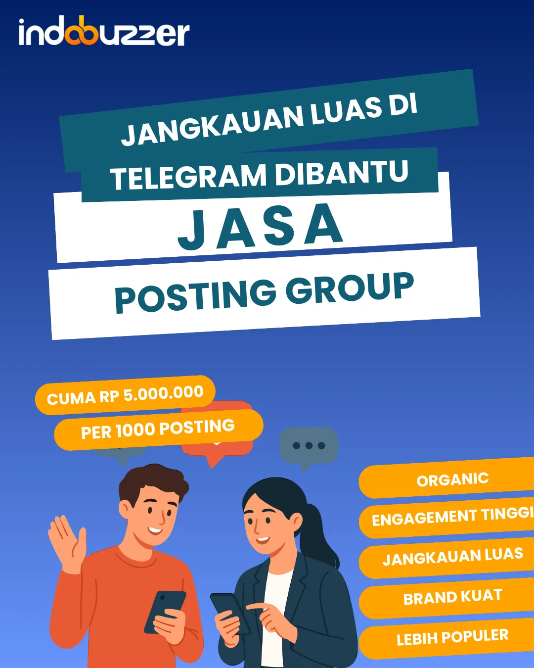 Jangkauan Luas Di Telegram Dengan Jasa Posting Group Buzzer